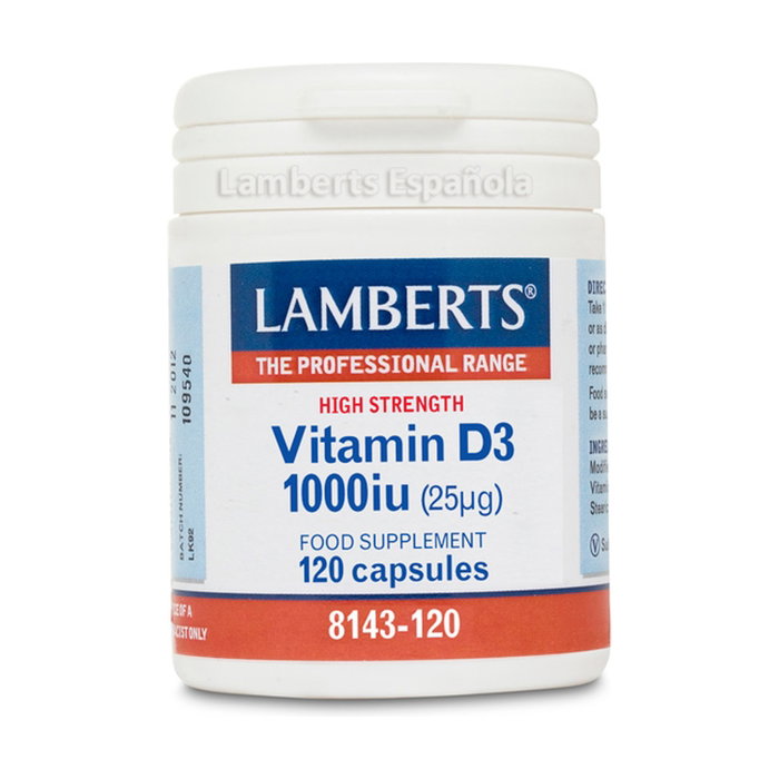 Lamberts Vitamina D3 1000 UI 120 cápsulas Lamberts Vitamina D3 1000 UI 120 cápsulas