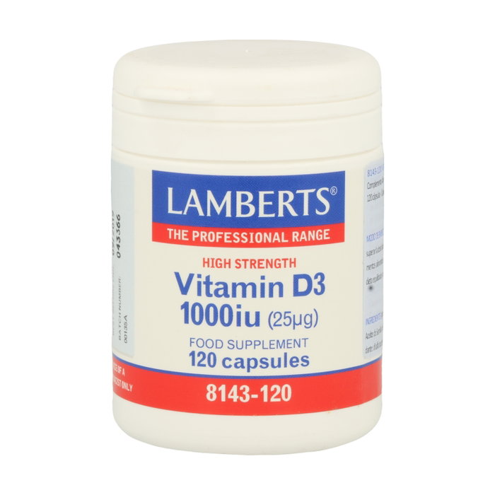 Lamberts Vitamina D3 1000 UI 120 cápsulas Lamberts Vitamina D3 1000 UI 120 cápsulas