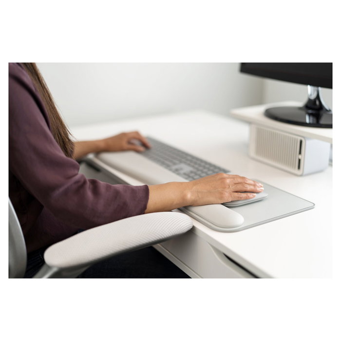 Kensington Alfombrilla de Ratón con Reposamuñecas ErgoSoft, Mousepad para Oficina y Gaming, Gran Tamaño