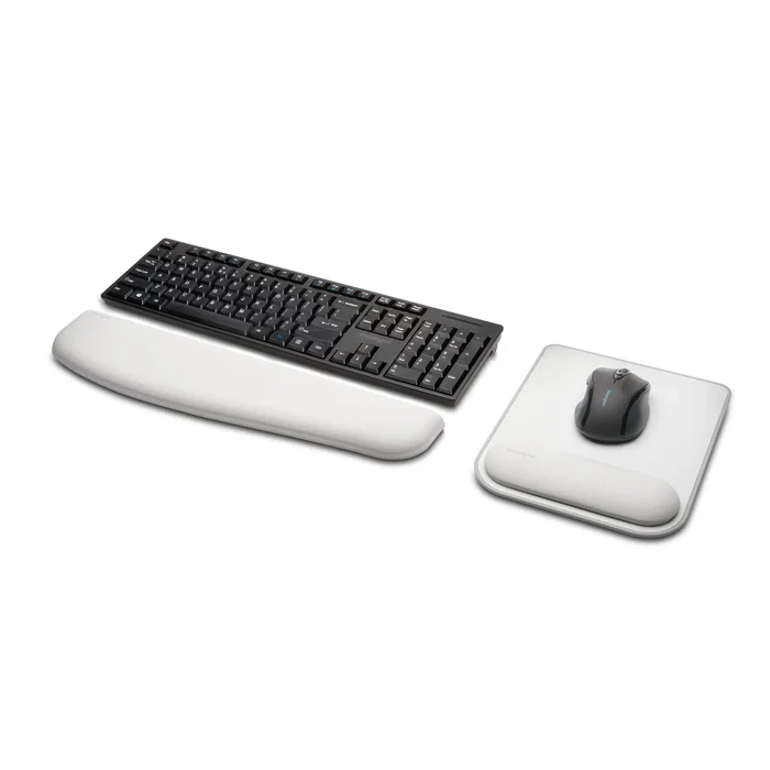 Kensington K50437EU Alfombrilla de Ratón con Reposamuñecas ErgoSoft, Gris, Ergonómico, Acolchado de Gel, Superficie de Alto Rendimiento, Antideslizante