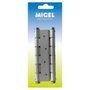 Micel Bisagra de doble acción modelo bs10 pl m57004 de aluminio plata 133 x 180 mm