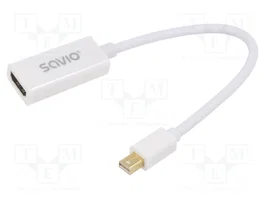 SAVIO Adaptador de mini DisplayPort a HDMI 0,23m
