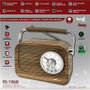 SAMI Radio Sami Vintage 3 bandas madera AC/batería multimedia