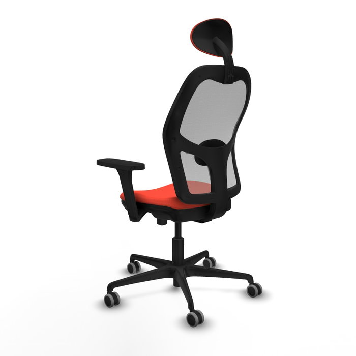PIQUERAS Y CRESPO Silla de oficina Jorquera con mecanismo Sincro/Traslack, Naranja oscuro y Gris PIQUERAS Y CRESPO Silla de oficina Jorquera con mecanismo Sincro/Traslack, Naranja oscuro y Gris