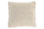 DKD Home Decor Cojín de Algodón Hecho a Mano Crudo 45x45 cm Pack de 2