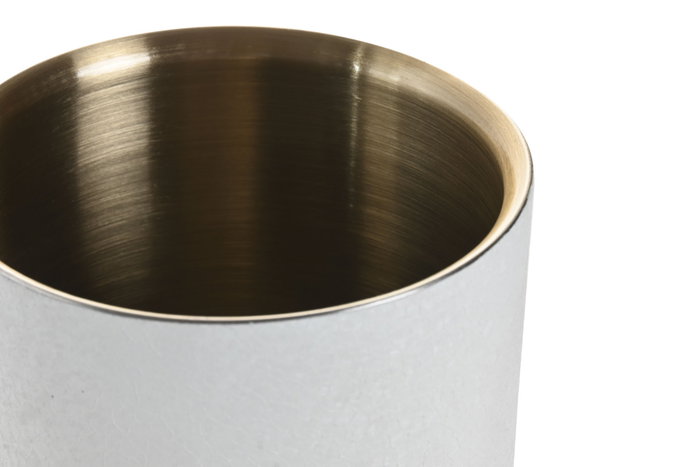 DKD Home Decor Enfriador Inox Blanco Rugoso 12x12x18