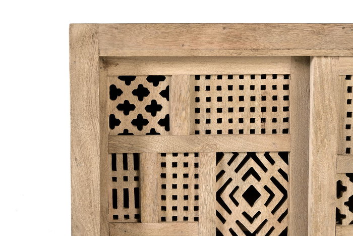 GINER Y COLOMER Aparador Madera de Mango y Patas de Metal Natural 90 cm