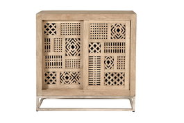 GINER Y COLOMER Aparador Madera de Mango y Patas de Metal Natural 90 cm