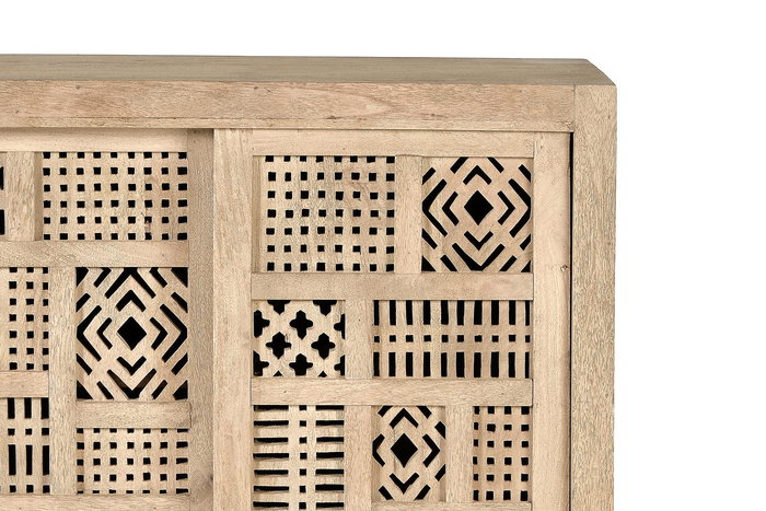 GINER Y COLOMER Aparador Madera de Mango y Patas de Metal Natural 90 cm