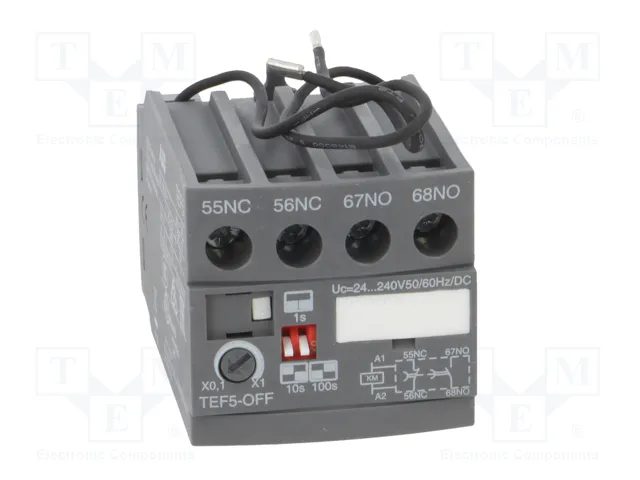 ABB TEF5-OFF Relé de tiempo 240VAC ABB TEF5-OFF Relé de tiempo 240VAC