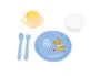 Miniland Vajilla infantil Real Madrid Kiddie Meal Set de 5 Piezas - Plato, Bol, Vaso y Cubiertos para Bebé y BLW