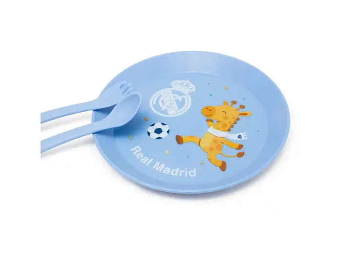 Miniland Vajilla infantil Real Madrid Kiddie Meal Set de 5 Piezas - Plato, Bol, Vaso y Cubiertos para Bebé y BLW Miniland Vajilla infantil Real Madrid Kiddie Meal Set de 5 Piezas - Plato, Bol, Vaso y Cubiertos para Bebé y BLW