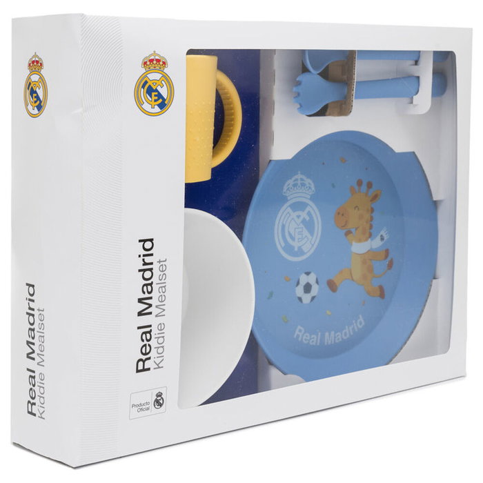 Miniland Set de Vajilla Infantil Real Madrid de 5 piezas