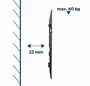 Gembird WM-70F-02 Soporte de Pared para TV Acero Negro, Compatible 37" a 70" (94-177,8 cm), VESA hasta 600x400 mm, Nivel Integrado