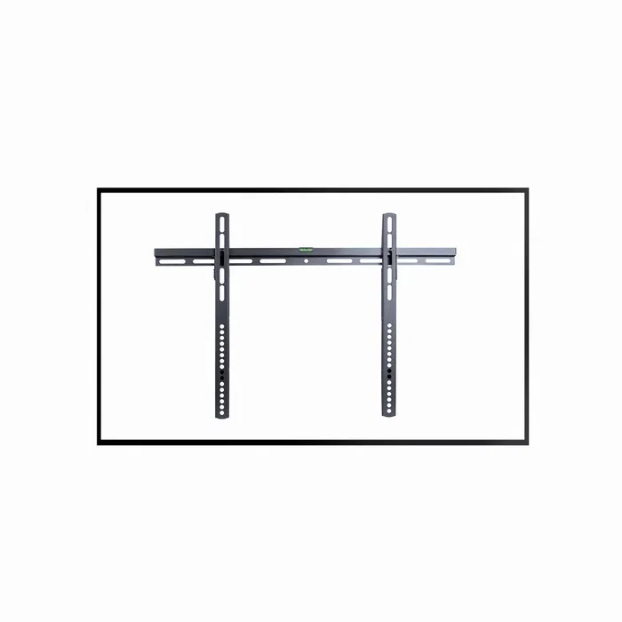 Gembird WM-70F-02 Soporte de Pared para TV Acero Negro, Compatible 37" a 70" (94-177,8 cm), VESA hasta 600x400 mm, Nivel Integrado