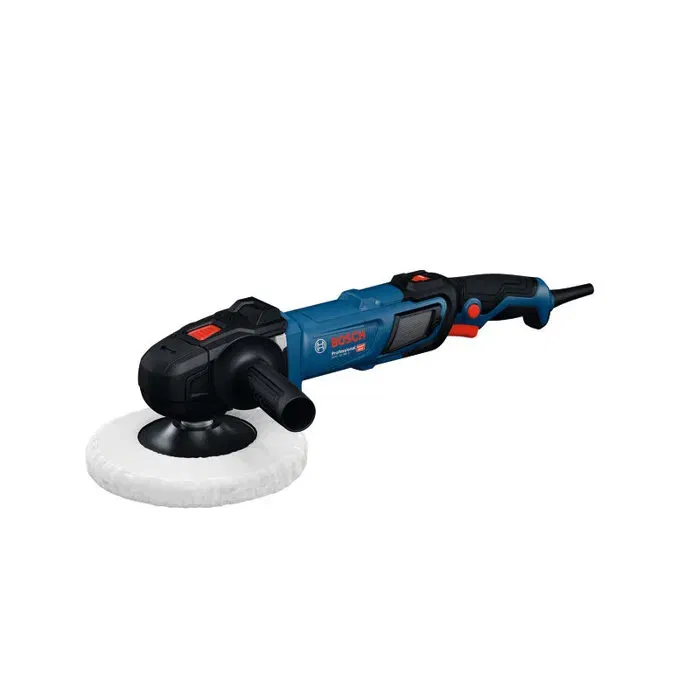 Bosch Professional Pulidora Rotativa GPO 14-180 S, 1400W, 180 mm, con Mango en D y Mango Auxiliar