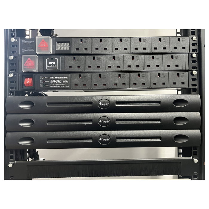 EQUIP Panel ciego 1U negro para rack de 19 pulgadas