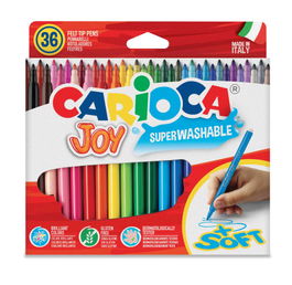 Carioca Rotuladores Colores Joy 40616, Pack 36 Unidades, Punta Fina, Multicolor