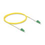 DeLOCK Cable de fibra óptica LC-APC a LC-APC Simplex Singlemode OS2, 2 m, Amarillo