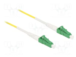 DeLOCK 83222 Cable de fibra óptica LC-APC a LC-APC Simplex Singlemode OS2 2 m Amarillo