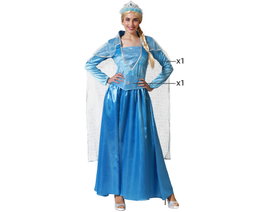 Disfraz Princesa Azul Mujer Adulto M-L