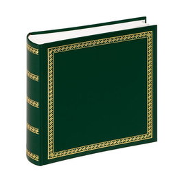 Walther Das schicke Dicke MX101A - Libro de Cuero Verde, 100 Páginas, Tamaño 29x32 cm, Papel, 290x320 mm, 600 Hojas Máx., Medios 9x13, 10x15, 13x18 cm