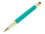 Belius Boligrafo Soiree Aluminio Art Deco Turquesa y Dorado Tinta Azul Caja de Diseño Punta 0,8 mm