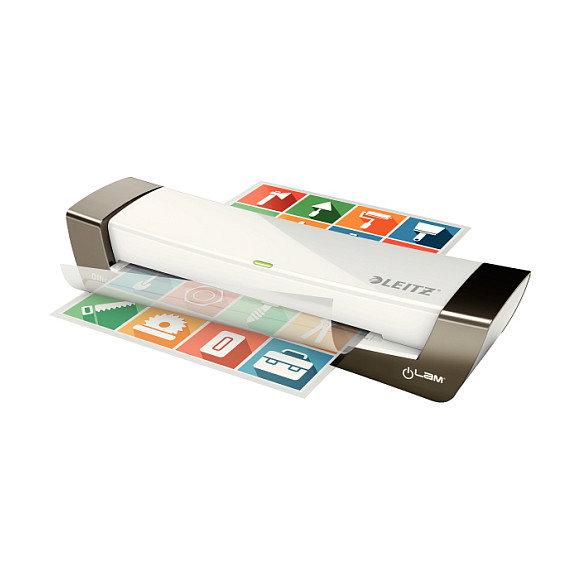 LEITZ iLAM Laminator Office A4 Plata y Blanco