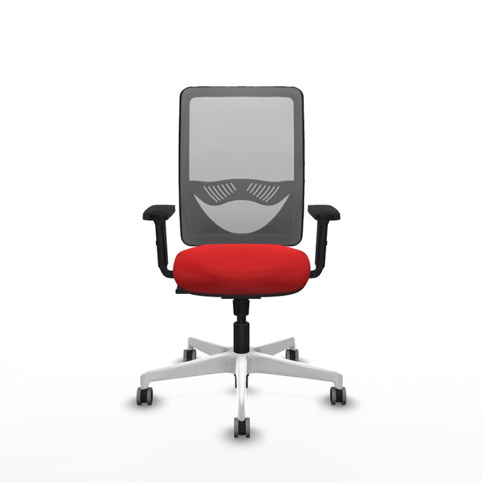 PIQUERAS Y CRESPO Silla de oficina Zulema con mecanismo Sincro, Rojo y Gris PIQUERAS Y CRESPO Silla de oficina Zulema con mecanismo Sincro, Rojo y Gris