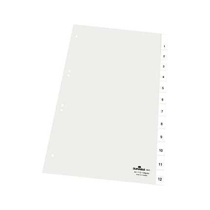 Durable 6810 Separador para Archivador A4 de 12 Divisiones