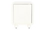 DKD Home Decor Mesita de Noche Moderna Blanco 1 Puerta 40 x 55 x 45 cm
