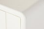 DKD Home Decor Mesita de Noche Moderna Blanco 1 Puerta 40 x 55 x 45 cm
