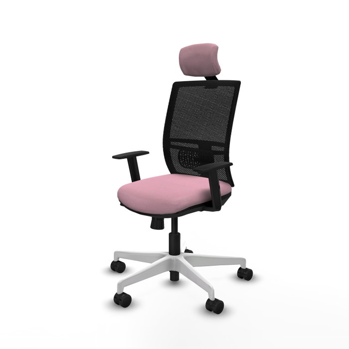 PIQUERAS Y CRESPO Silla de oficina Yunquera Rosa con mecanismo Sincro/Traslack PIQUERAS Y CRESPO Silla de oficina Yunquera Rosa con mecanismo Sincro/Traslack