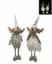 DKD Home Decor Figura LED Poliéster Blanca Surtido de 2 Unidades