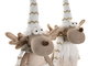 DKD Home Decor Figura Navidad Moderna Blanco Poliester Led 14 x 60 x 13 cm (2 Unidades)