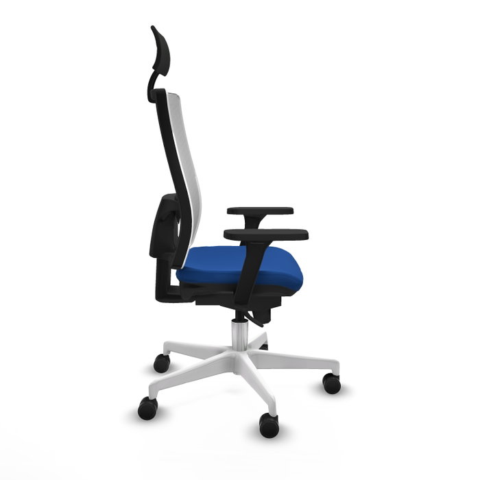 PIQUERAS Y CRESPO Silla de oficina Horna Azul y Blanco con Mecanismo Sincro PIQUERAS Y CRESPO Silla de oficina Horna Azul y Blanco con Mecanismo Sincro