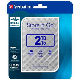 Verbatim Store 'n' Go 2TB USB 3.0 Plata