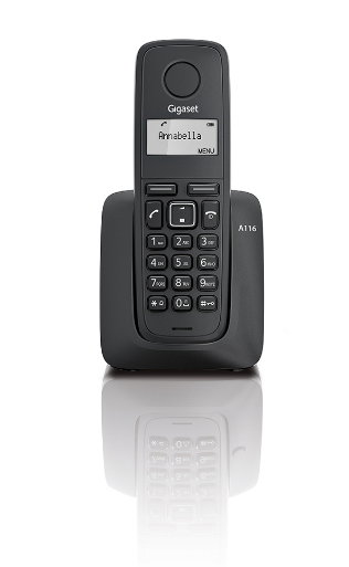 Gigaset A116 Teléfono Inalámbrico Negro con Identificador de Llamadas Gigaset A116 Teléfono Inalámbrico Negro con Identificador de Llamadas
