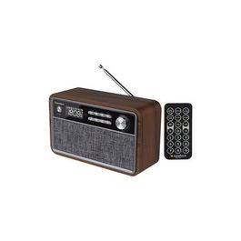 SUNSTECH RPBT500WD Radio Retro Madera Bluetooth FM USB SD 2x3W