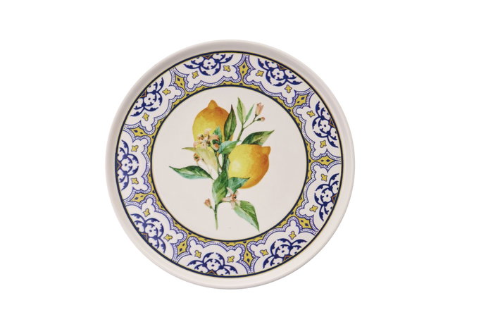 Hermia Juego de Platos de Servicio de Cerámica (6 Piezas) en Amarillo, Azul, Blanco y Verde Hermia Juego de Platos de Servicio de Cerámica (6 Piezas) en Amarillo, Azul, Blanco y Verde