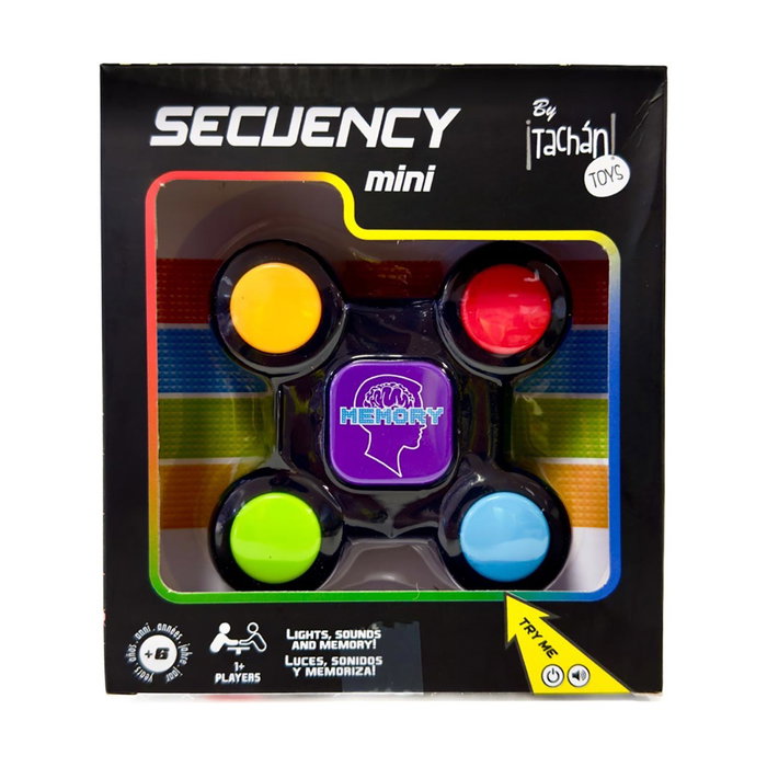 Tachan Juego de Memoria de Bolsillo Modelo 1 con 4 Luces de Colores para +3 Años