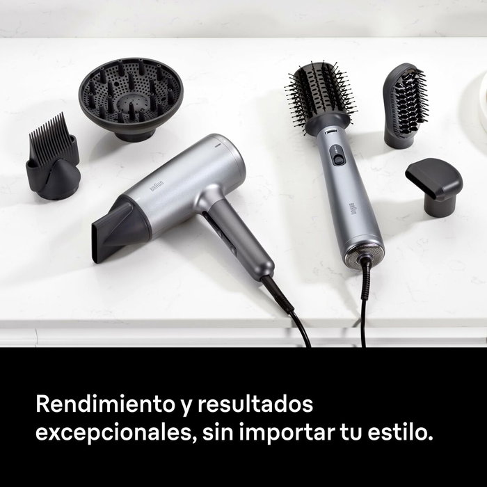 Braun Haircare Airstyler AS 4.3 Negro y Plata