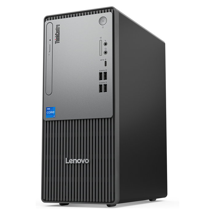 Lenovo ThinkCentre Neo 50t Tower Gen 5 PC de Sobremesa, Intel Core i5-14400 16 GB DDR5 512 GB SSD M.2 NVMe, Sin Sistema Operativo, Torre Negra