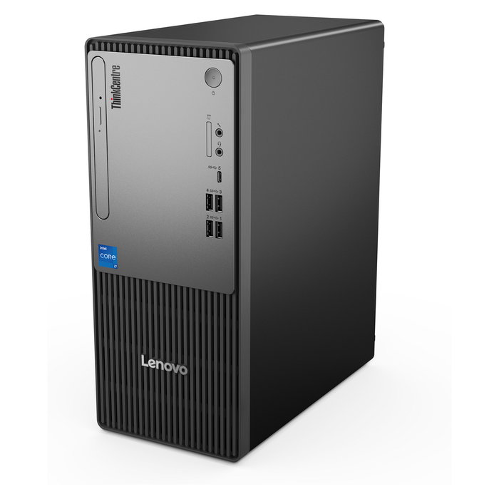 Lenovo ThinkCentre Neo 50t Tower Gen 5 PC de Sobremesa, Intel Core i5-14400 16 GB DDR5 512 GB SSD M.2 NVMe, Sin Sistema Operativo, Torre Negra