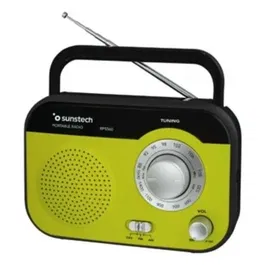 Sunstech Radio Portátil RPS560GN Analógica AM/FM Verde Asa Antena Telescópica