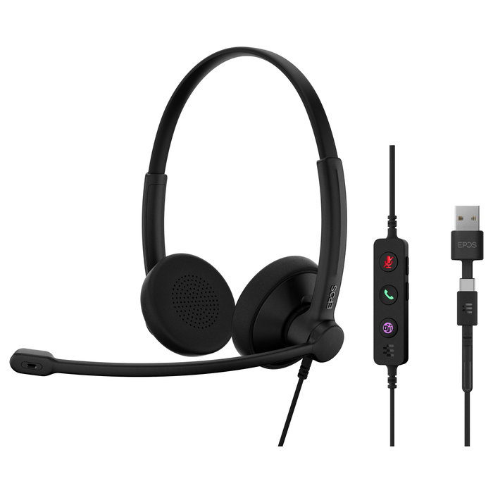 EPOS Impact 100 UC Stereo USB-C+A Negro EPOS Impact 100 UC Stereo USB-C+A Negro