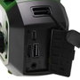 Camry CR1919 Radio Multifunción de Emergencia con Carga Solar/Dinamo/USB-C, Bluetooth 5.0, Linterna LED, Power Bank 4000 mAh, Pantalla LCD, Verde