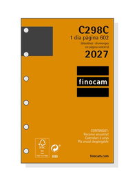 Finocam Recambio Agenda Anual 2027 Catalán C298C Classic 602 73x114