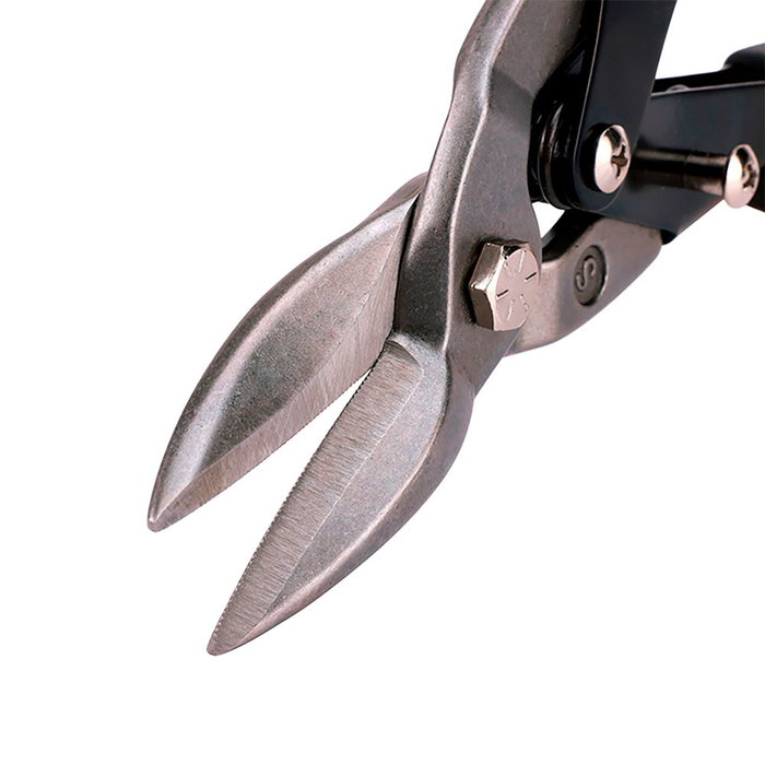 Workpro Tijera para Chapa de Corte Recto, 250 mm, Mango Ergonómico - Para Cortar Vinilo, Plástico y Goma