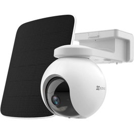 EZVIZ HB8 Pro Cámara de Seguridad Exterior 4K Rotativa 360º con Batería y Panel Solar, Kit CS-HB8/SP-R200